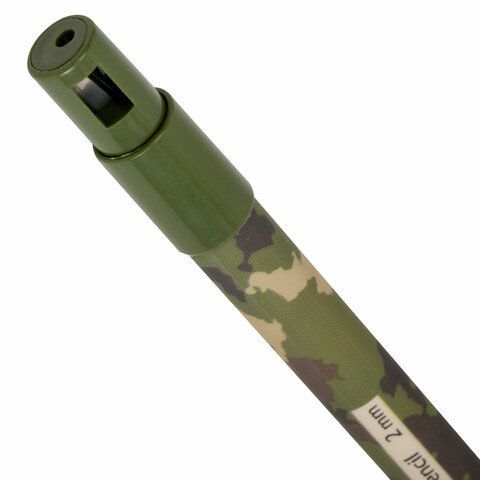 Карандаш ч/гр HB механический c точилкой BRAUBERG MILITARY 1/24