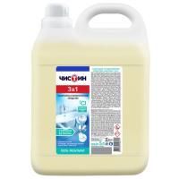 Средство жидкое 5л чистящее для уборки туалета с хлором 24957 ЧИСТИН 3в1 1/2