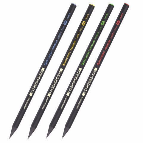 Карандаш чернографитный BRAUBERG PREMIUM TURKEY, 1 шт, 