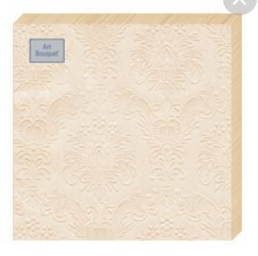 Салфетки (33х33) 3-сл Bouquet Барокко шампань (16) 1/12 Салфетки (33х33) 3-сл Bouquet Барокко шампань (16) 1/12