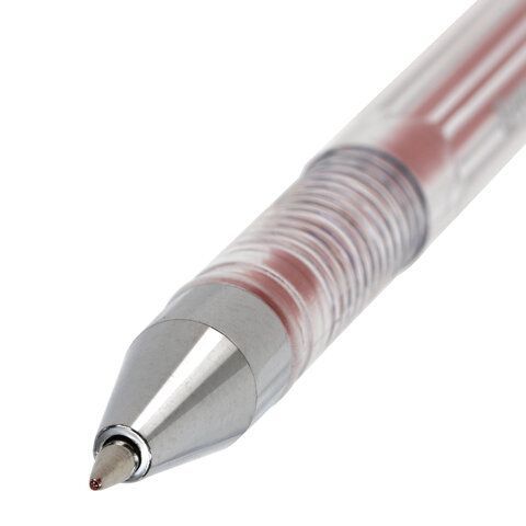 Ручка гелевая красная 0,5мм линия 0,35мм BRAUBERG EXTRA 1/12