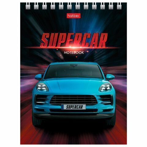 Блокнот 40л А6 110х145мм гребень HATBER Машины 1/6/96