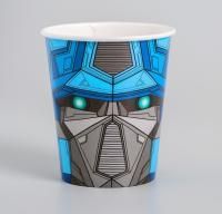 Стакан бумажный 250мл Робот 10/10